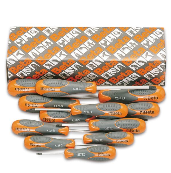 1297TX/S12 12 részes imbusz-csavarhúzó szerszám készlet Torx® csavarokhoz BETA 1297TX/S 12