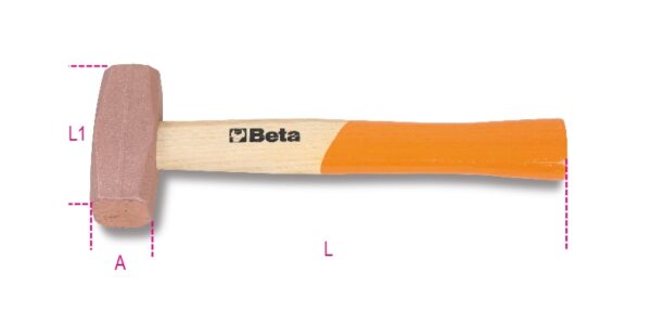 1385 1000 Bronzkalapács, fanyéllel BETA 1385/1000