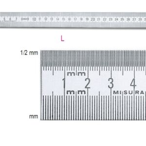 1683 1000 Félmerev skálás vonalzó, rozsdamentes acélból BETA 1683/1000