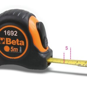 1692/8 Mérőszalag, ütésálló bimateriál ABS-ház, acélszalag, pontossági osztály: II  BETA 1692/8