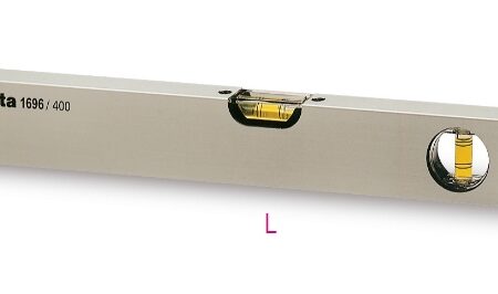1696 800 Vízmérték eloxált alumíniumból, 2 törésbiztos libella, pontosság: 1 mm/m BETA 1696/800