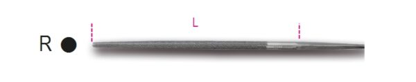1718A8/R Kerek egyengető reszelő markolat nélkül BETA 1718A8/R