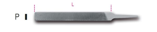 1718A10/P Lapos egyengető reszelő markolat nélkül BETA 1718A10/P