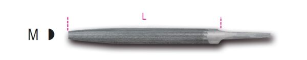 1718D10/M Félkerek nagyoló reszelő markolat nélkül BETA 1718D10/M