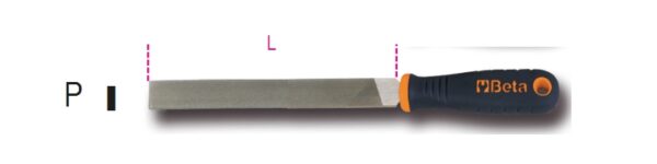 1719BMD10/P Lapos nagyoló reszelő markolattal BETA 1719BM D10/P