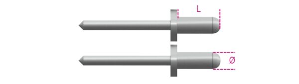 1741RV 4K Alumínium szegecsek BETA 1741RV/4 K
