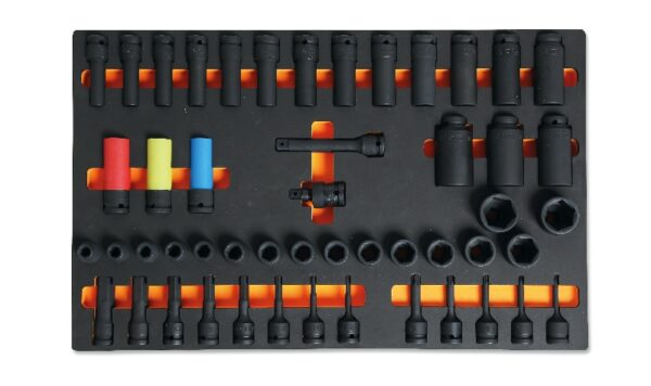 M128 Habszivacs tálca 1/2”-os dugókulccsal és tartozékokkal BETA M128
