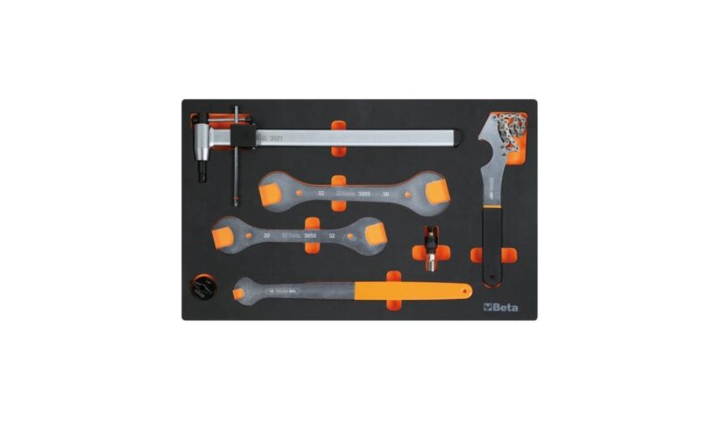 M401 Habszivacs tálca kerékpárszerelő szerszámokkal BETA M401