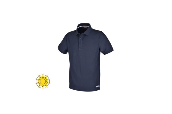 7552BL XL Három gombos munka pólóing, piqué pamut, 200 g/m3, kék BETA 7552BL XL