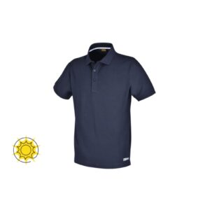 7552BL XXXL Három gombos munka pólóing, piqué pamut, 200 g/m3, kék BETA 7552BL XXXL