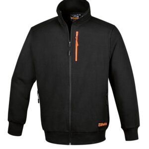 7664N Hosszú ujjú felső, hosszú cipzáras, fekete, XL BETA 7664N XL