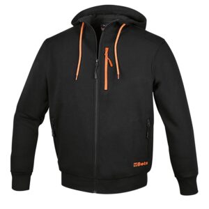 7665N Hosszú ujjú felső, hosszú cipzáras, fekete, XL BETA 7665N XL