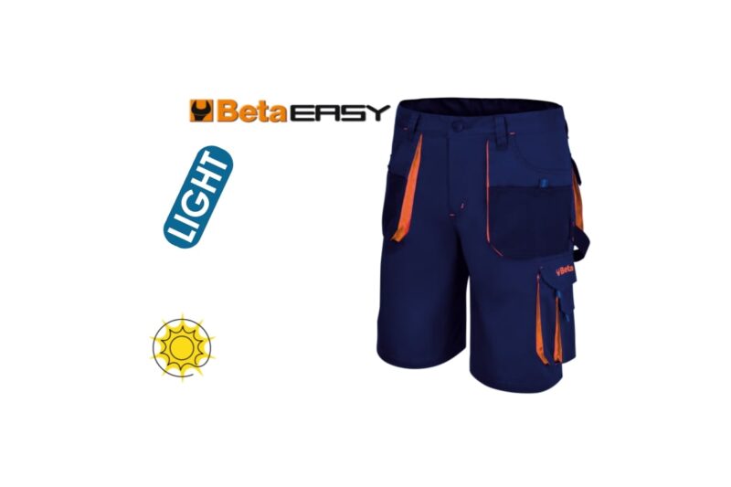 7861B XXXXL Bermuda munkanadrág könnyített kivitel, kék BETA 7861B XXXXL