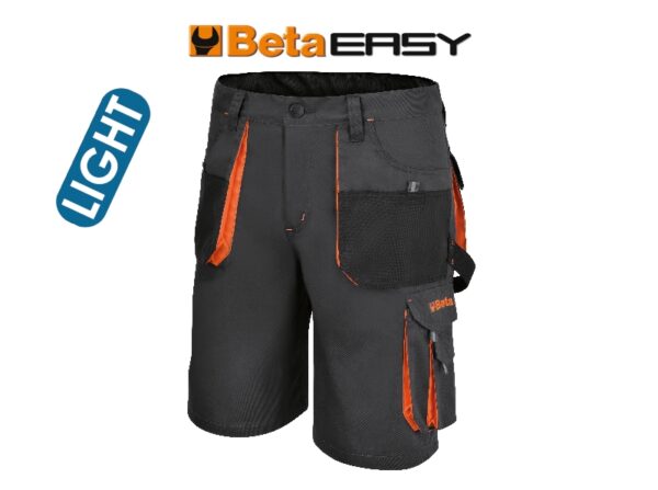7861G 5XL Bermuda munkanadrág könnyített kivitel Új kialakítás – jobb viselhetőség BETA 7861G 5XL