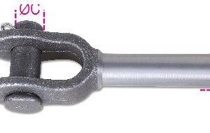 8709ZC Kengyel foglalat kovácsolt acélból nyitott tüzihorganyzott BETA 8709ZC