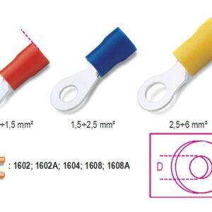 BM00337 Szigetelt gyűrűs kábelsaru BM00337