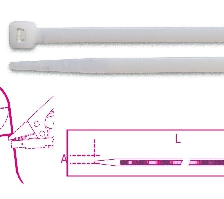 BMB3776   Műanyag kábelkötegelő szalag, natúr BMB3776