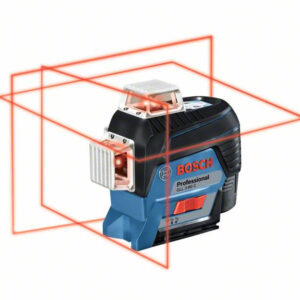 BOSCH GLL 3-80 C Vonallézer (1 x 2,0 Ah akku) + BM 1 Tartó + LR 7 Lézervevő + L-Boxx 136