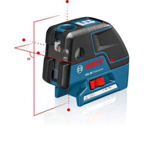 BOSCH Kombilézer GCL 25 védőtáskában + lézer céltábla