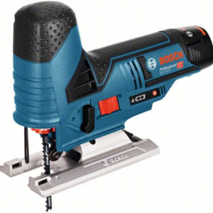 BOSCH Akkus dekopírfűrész GST 12V-70 marokfogantyús, L-Boxx-ban (2 x 3,0 Ah akku + gyorstöltő)