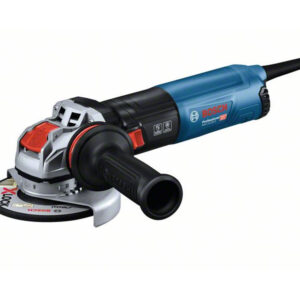 BOSCH GWX 14-125 S Sarokcsiszoló vibrációcsökkentett kiegészítő fogantyúval, védőburkolattal, fel