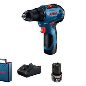 BOSCH Akkus fúrócsavarozó GSR 12V-30 kofferben (2 x 2,0 Ah akku + gyorstöltő)
