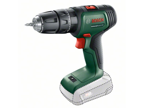 BOSCH UniversalImpact 18 Akkus ütvefúró-csavarozó (2 x 1,5 Ah akku) kofferben