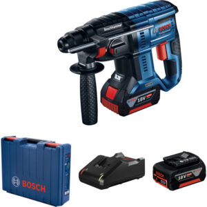 BOSCH Akkus fúrókalapács GBH 180- LI SDS-Plus kofferben (2 x4,0 Ah akku + gyorstöltő)