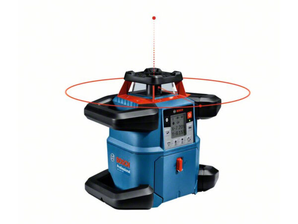 BOSCH GRL 600 CHV Forgólézer (1 x 4,0 Ah ProCore) + LR 60 Lézervevő + RB 60 Tartó + RC 6 Távirány