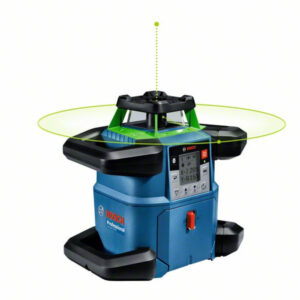 BOSCH GRL 650 CHVG zöld Forgólézer + BT 170 HD állvány + GR 500 mérőléc