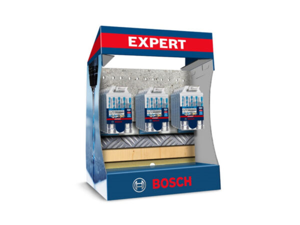 BOSCH EXPERT HEX-9 Univerzális fúrószár készlet 5 részes (18 db) pultra helyezhető display-ben