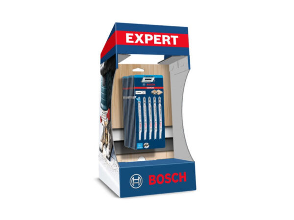 BOSCH EXPERT Dekopírfűrészlap laminált lapokhoz T 308 BF (10 x 5db) pultra helyezhető display-ben