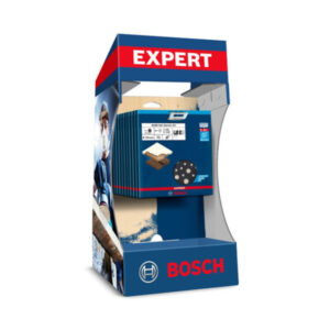 BOSCH EXPERT Tépőzáras csiszolórács klt. 7 részes 125 mm (10 db) pultra helyezhető display-ben