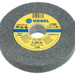 VOREL Köszörűkorong 150 x 12,7 x 17 mm finomszemcsés