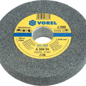 VOREL Köszörűkorong finomszemcsés 200 x 16 x 20 mm