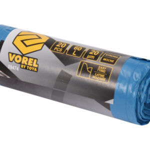 VOREL Szemeteszsák füllel 0,02 mm 60 liter (20 db)