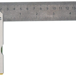 VOREL Libellás asztalos derékszög 150 mm inox