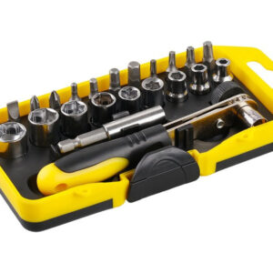 Bithegy és dugókulcs készlet 23 részes 1/4" mágneses CrV
