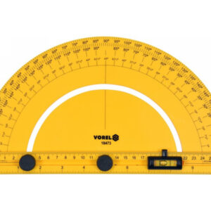 VOREL Szögmérő vízmértékkel 250 mm ABS