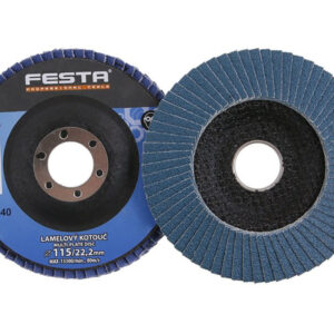 FESTA Lamellás csiszolókorong 115 x 22,2 mm / P40 inox