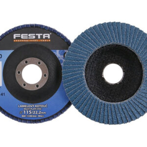 FESTA Lamellás csiszolókorong 115 x 22,2 mm / P60 inox