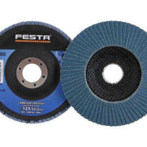 FESTA Lamellás csiszolókorong 125 x 22,2 mm / P100 inox