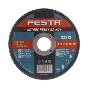 FESTA Vágókorong fémre 115 x 1,2 x 22,2 mm