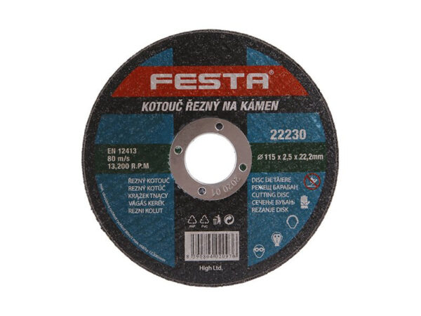 FESTA Vágókorong kőre 115 x 2,5 x 22,2 mm