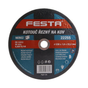 FESTA Vágókorong fémre 230 x 1,6 x 22,2 mm