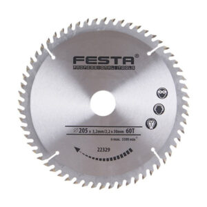 FESTA Fűrésztárcsa fához 205 x 30 x 2,2 mm / 60T