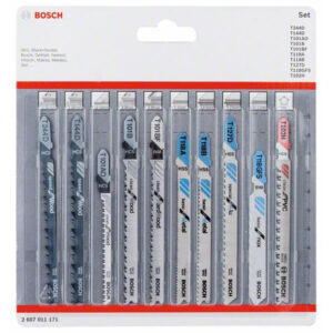 BOSCH Dekopírfűrészlap készlet 10 részes T befogás (fa, fém, pvc)