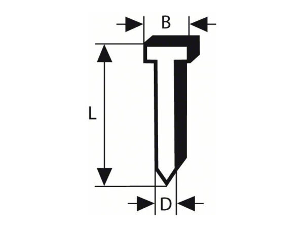 BOSCH Fejnélküli szegek, horganyzott 1,6 x 2,8 x 63 mm (2500 db)
