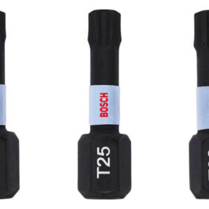 BOSCH Bithegy készlet 3 részes T20 / T25 / T30 x 25 mm Impact Control