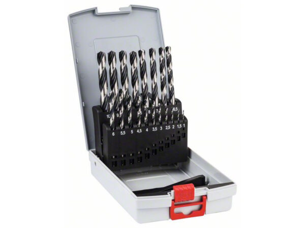 BOSCH Csigafúró ProBox készlet 19 részes 1,0-10,0 mm HSS PointTeQ